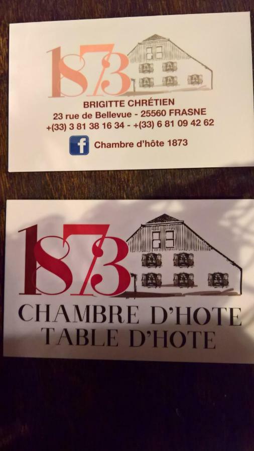 Chambre D Hote 1873 Frasne 외부 사진